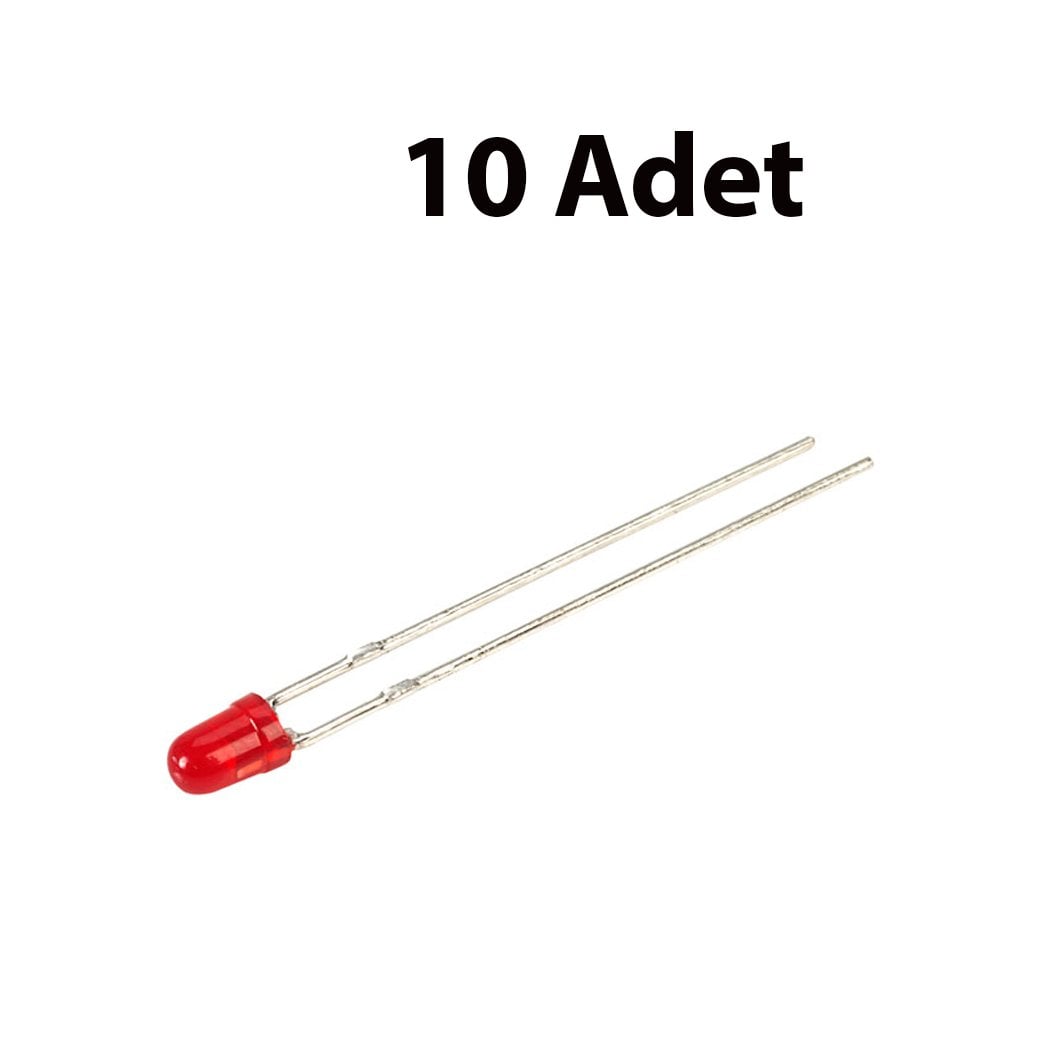 KIRMIZI LED(10 ADET)